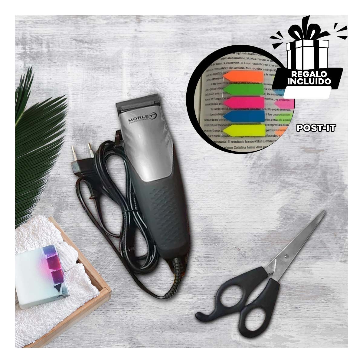 RYBIU IMPORT - Afeitadora de Precision Plateado Y+Post-it Adhesivos