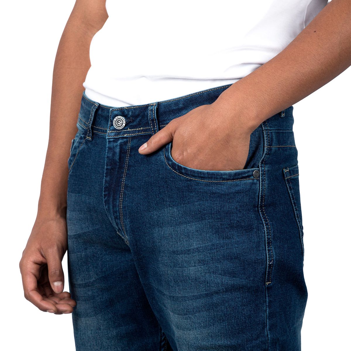 ELENEX - Pantalón Jeans Hombre Elenex