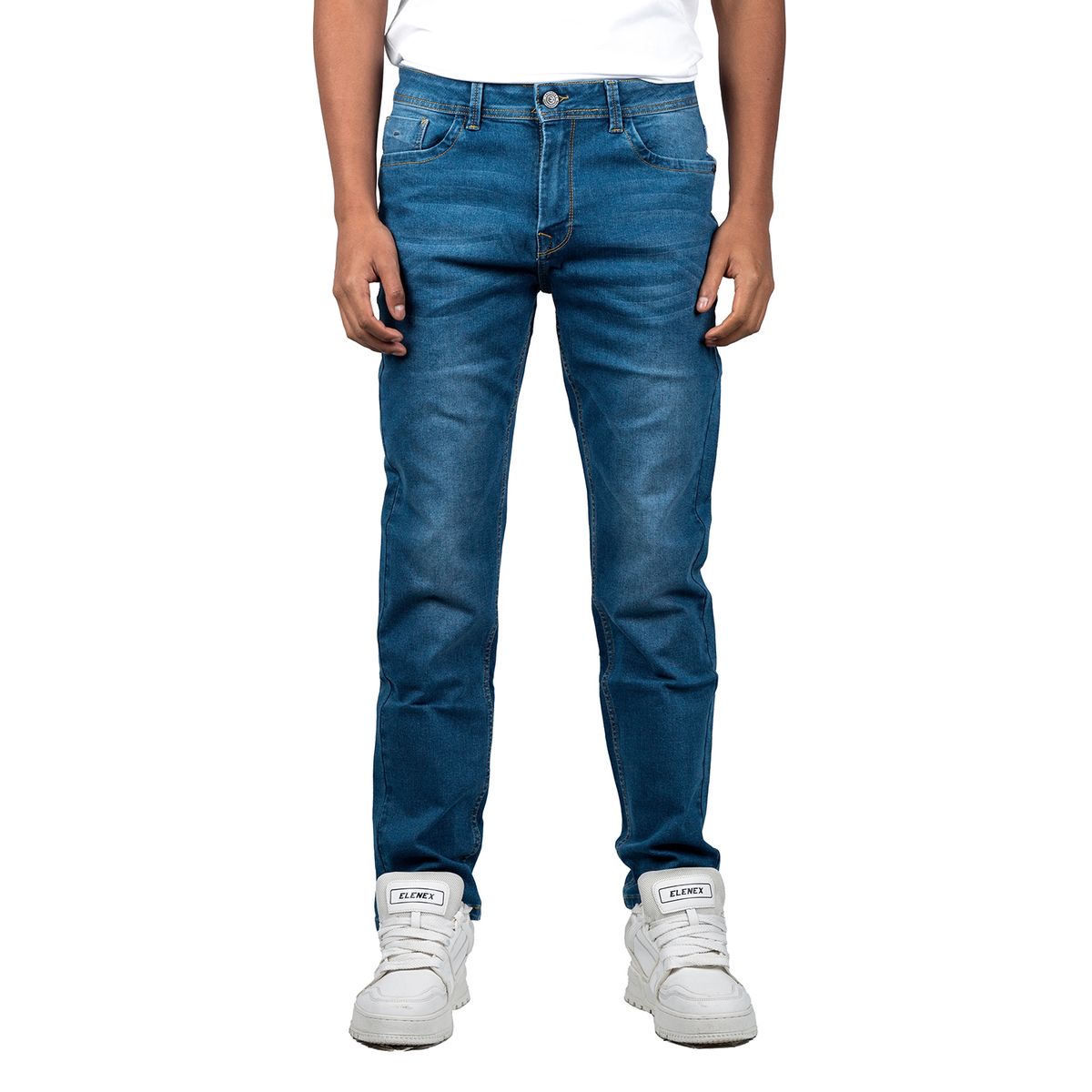 ELENEX - Pantalón Jeans Hombre Elenex