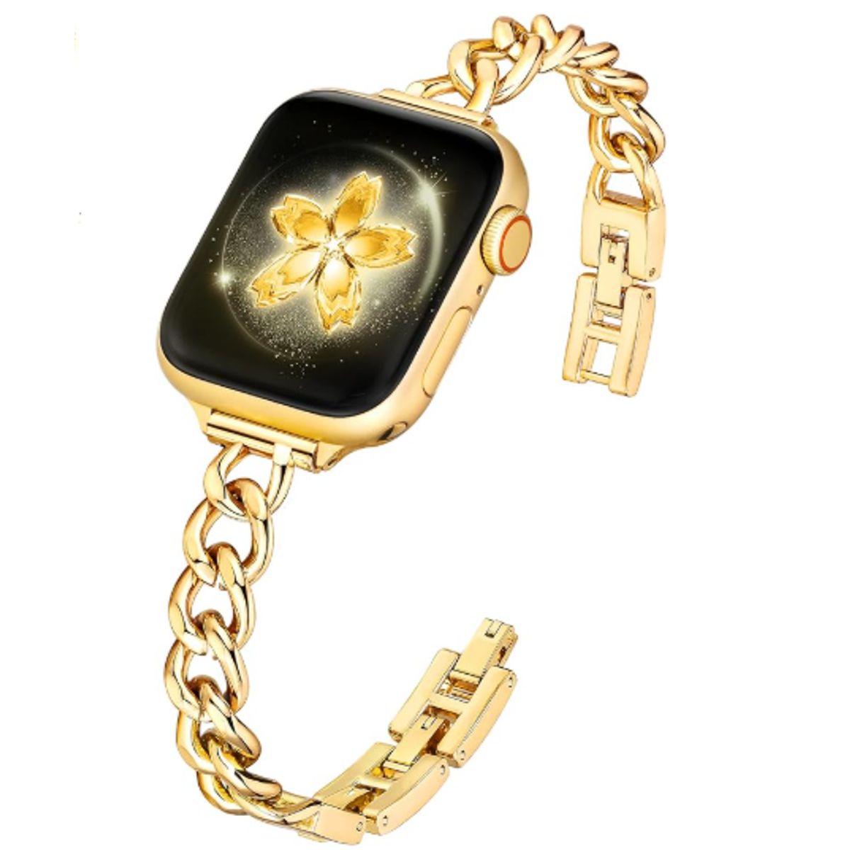 GENERICO - Correa Acero RINGS Para Apple Watch 41mm - Color DORADO