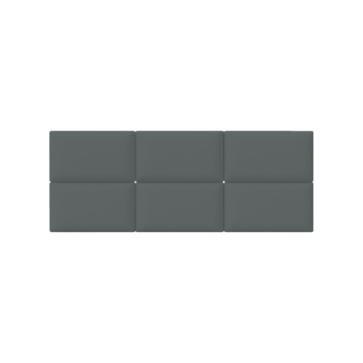 MUEBLES MACRUMO - Cabecera Modular Panel 30cmx40cm color Gris oscuro 1unidad