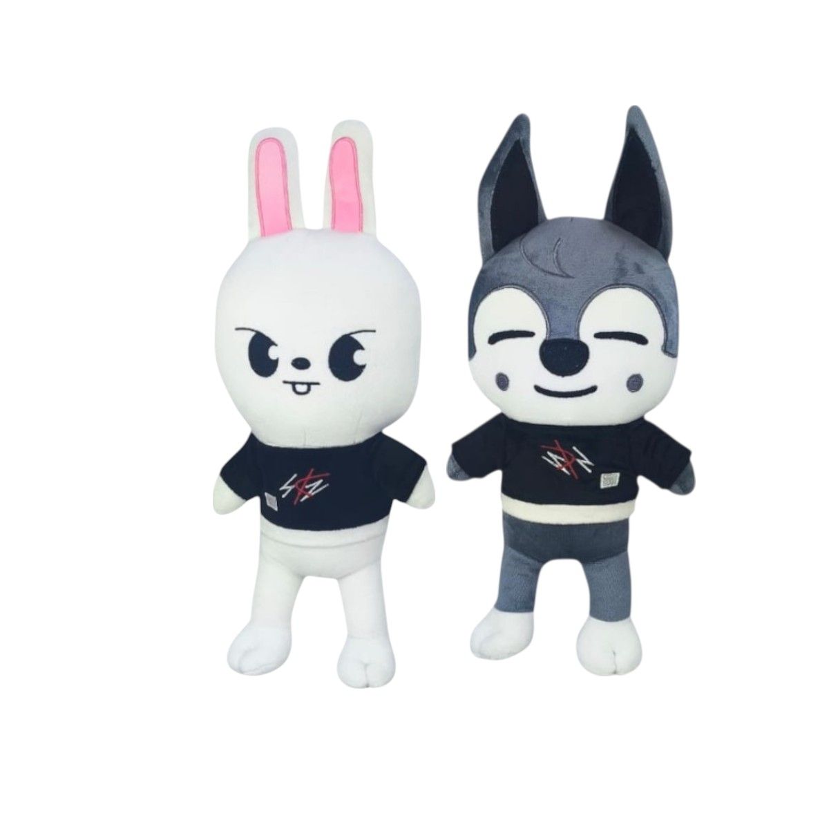 GENERICO - Pack 2 peluche Stray Kids Wolf chan y Leebit