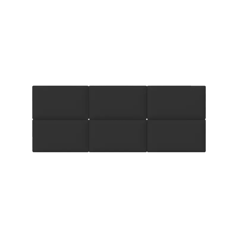 MUEBLES MACRUMO - Cabecera Modular Panel 30cmx40cm Negro 1unidad