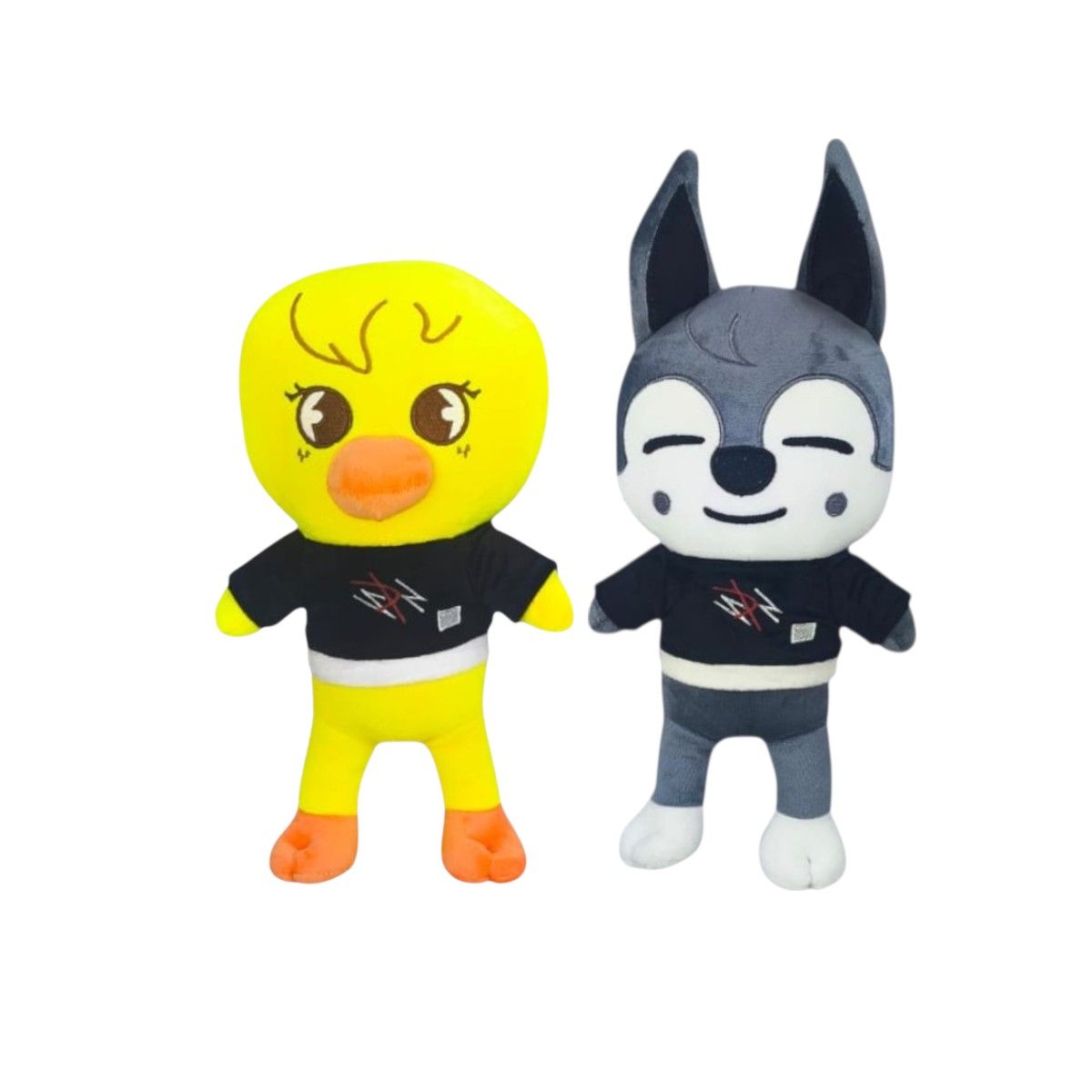 GENERICO - Pack 2 peluche Stray Kids Wolf chan y BBokAri
