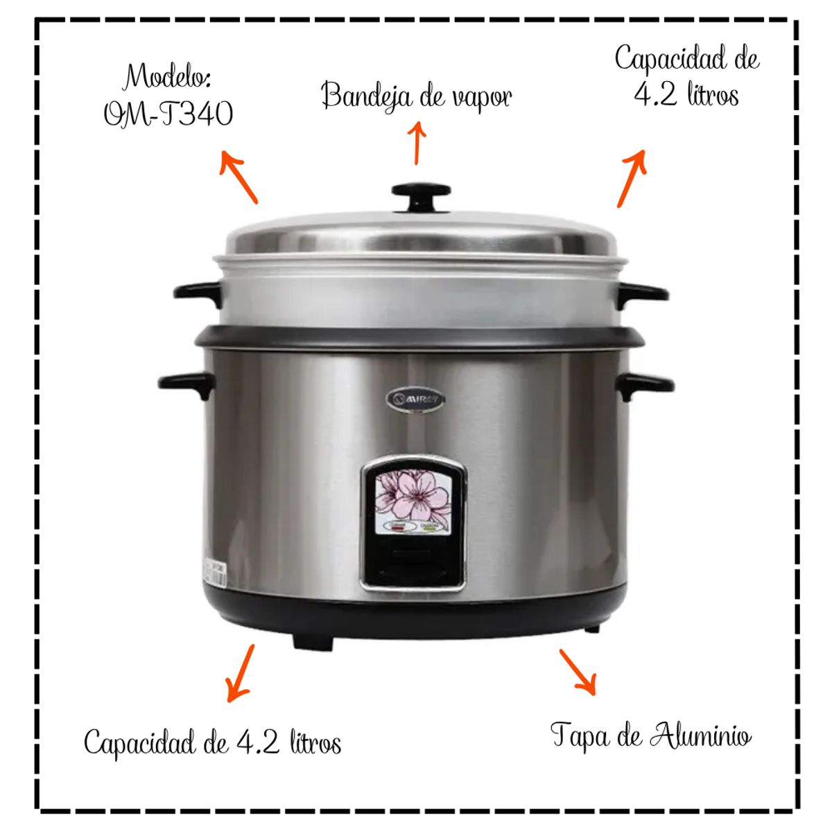 MIRAY - Olla Arrocera Miray 4.2L  OM-T340