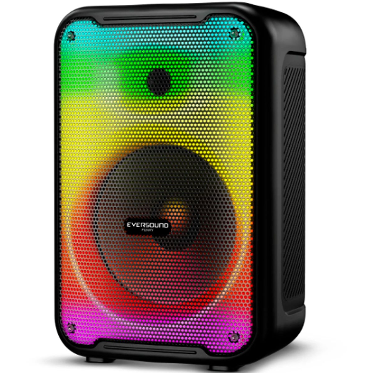 EVERSOUND - Parlante Portatil FUNKY 8 EV3003 LED BT FM USB microSD EVERSOUND