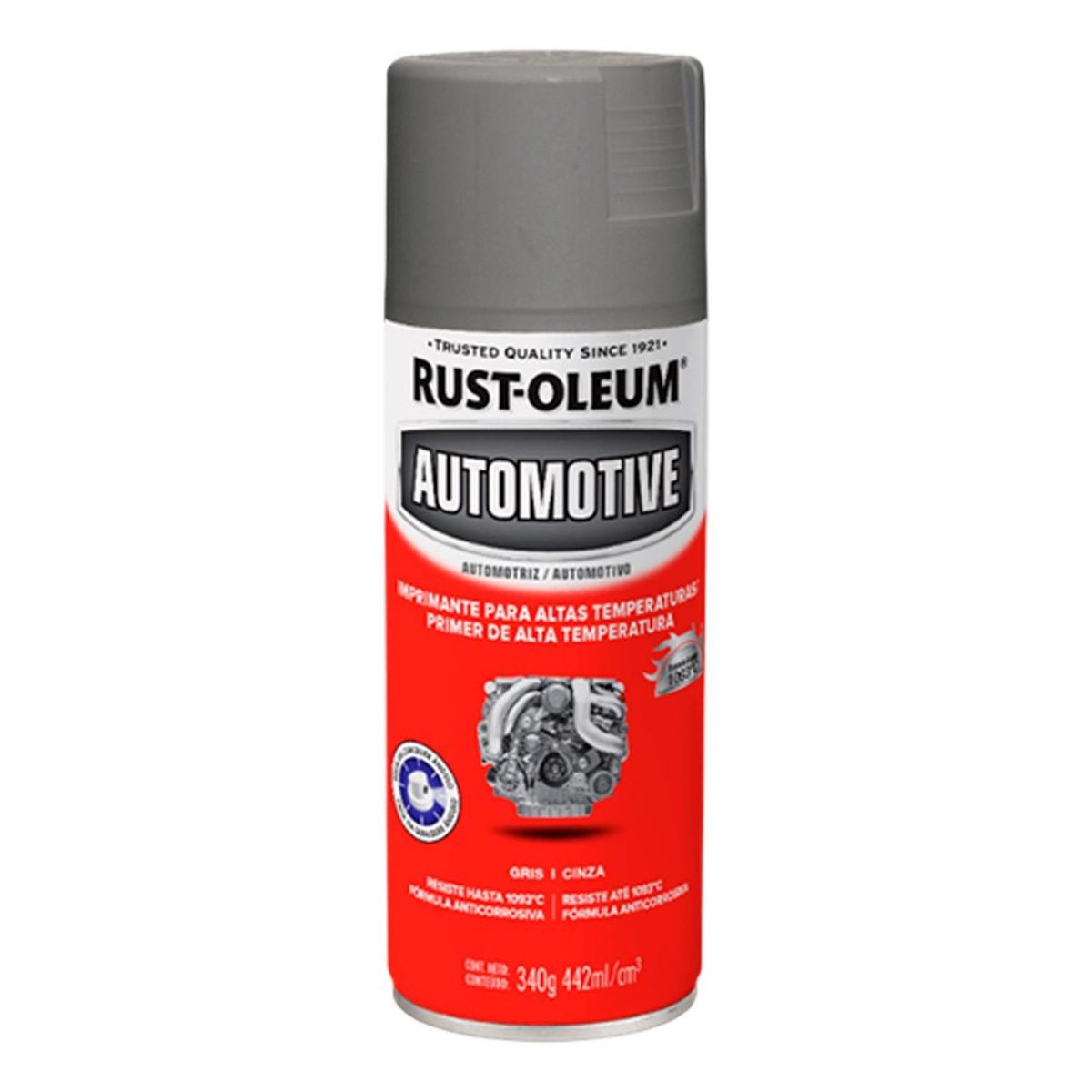 RUST OLEUM - Imprimante Alta Temperatura Gris Mate Rust Oleum 340g