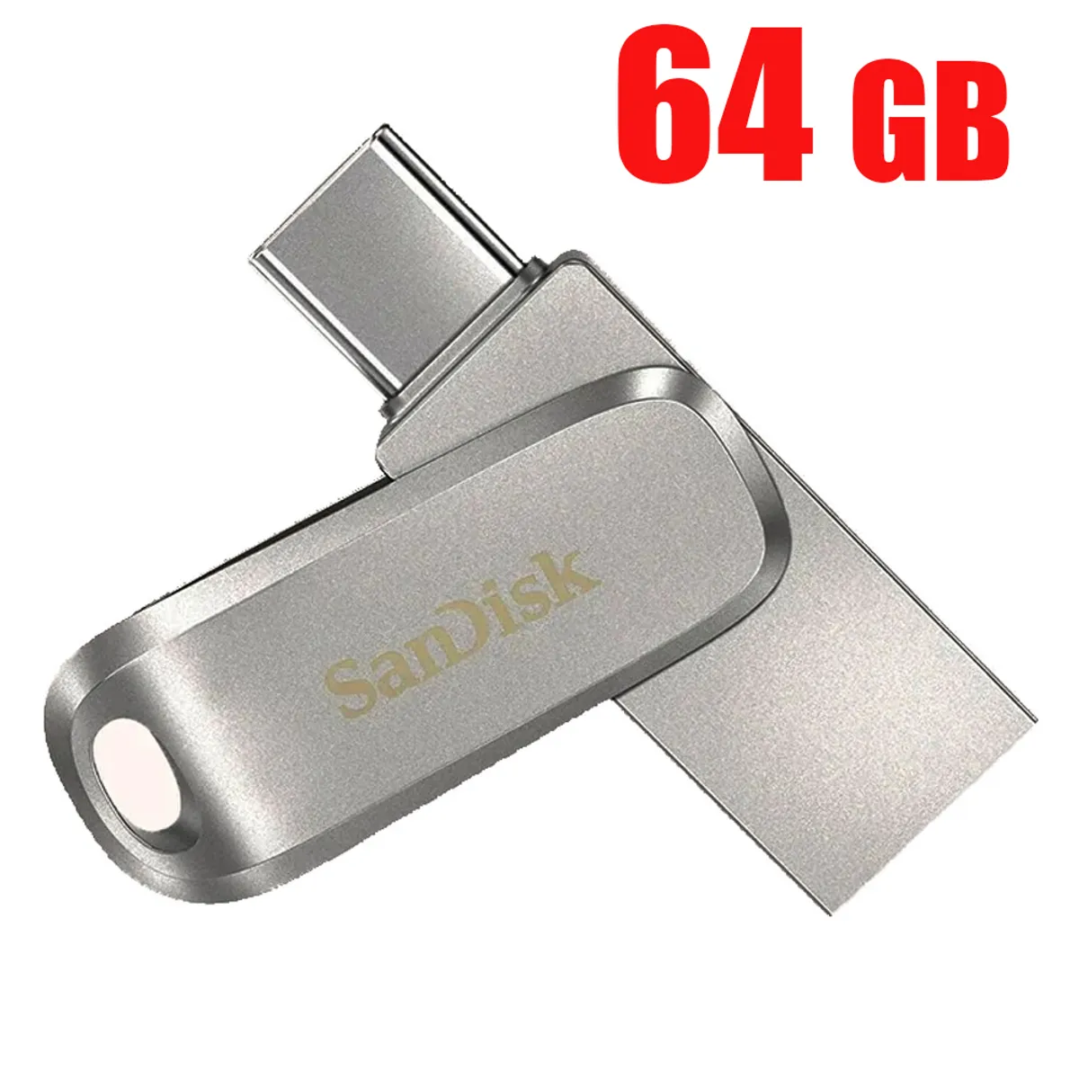 SANDISK - Memoria USB SanDisk de 64GB Luxe USB Tipo-C y Tipo-A - Hasta 400MBs
