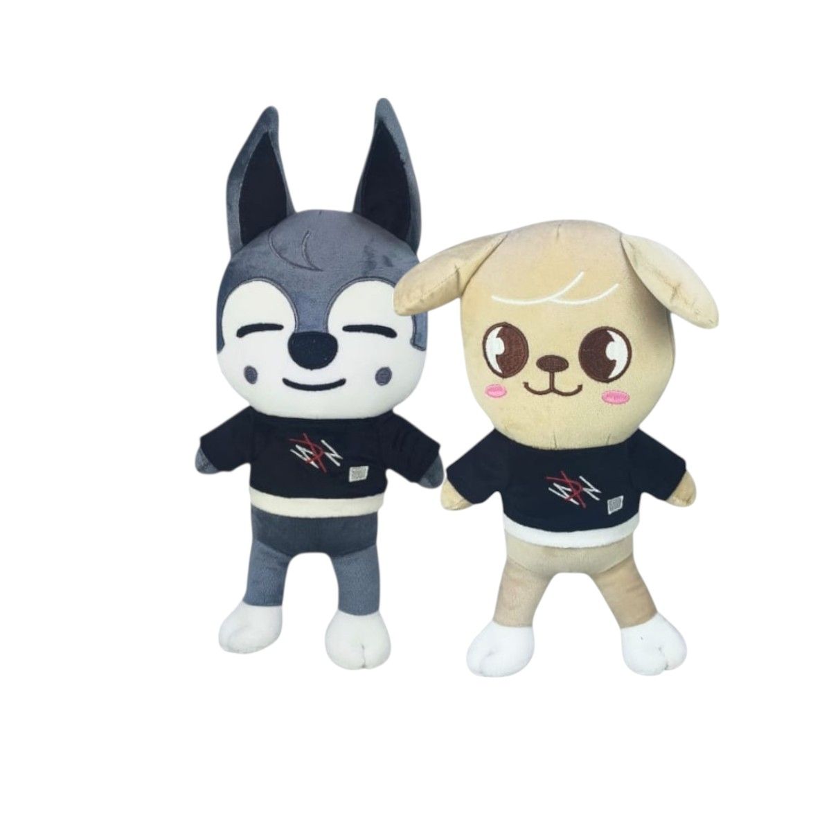 GENERICO - Pack 2 peluche Stray Kids Wolf chan y PuppyM