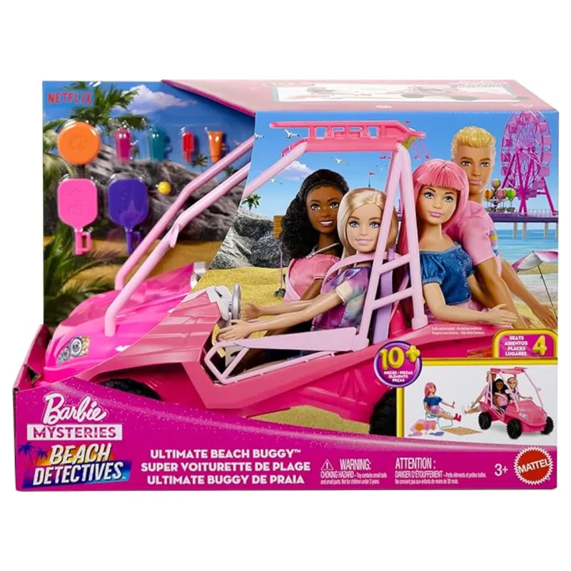 BARBIE - Barbie Detectives En La Playa - Vehículo Buggy De Playa