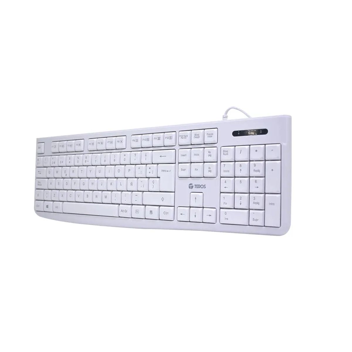 TEROS - TECLADO ESTANDAR TEROS TE-4069S USB 2.0 BLANCO