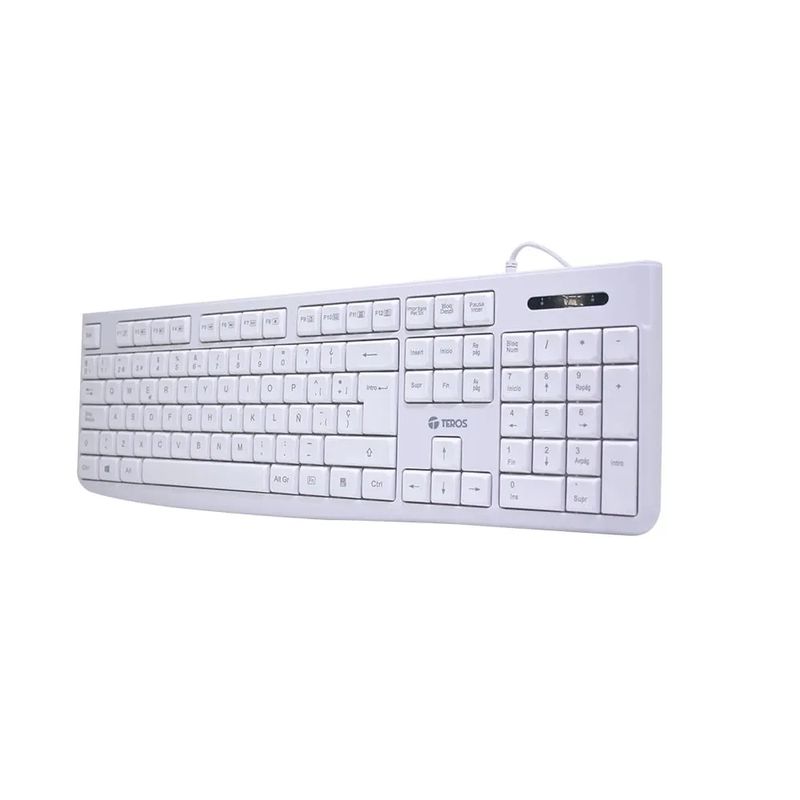 TEROS - TECLADO ESTANDAR TEROS TE-4069S USB 2.0 BLANCO