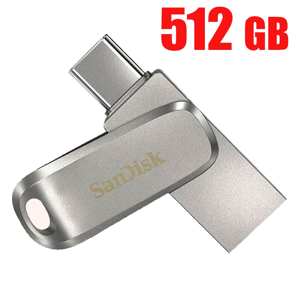 SANDISK - Memoria USB SanDisk de 512GB Luxe USB Tipo-C y Tipo-A - Hasta 400MBs
