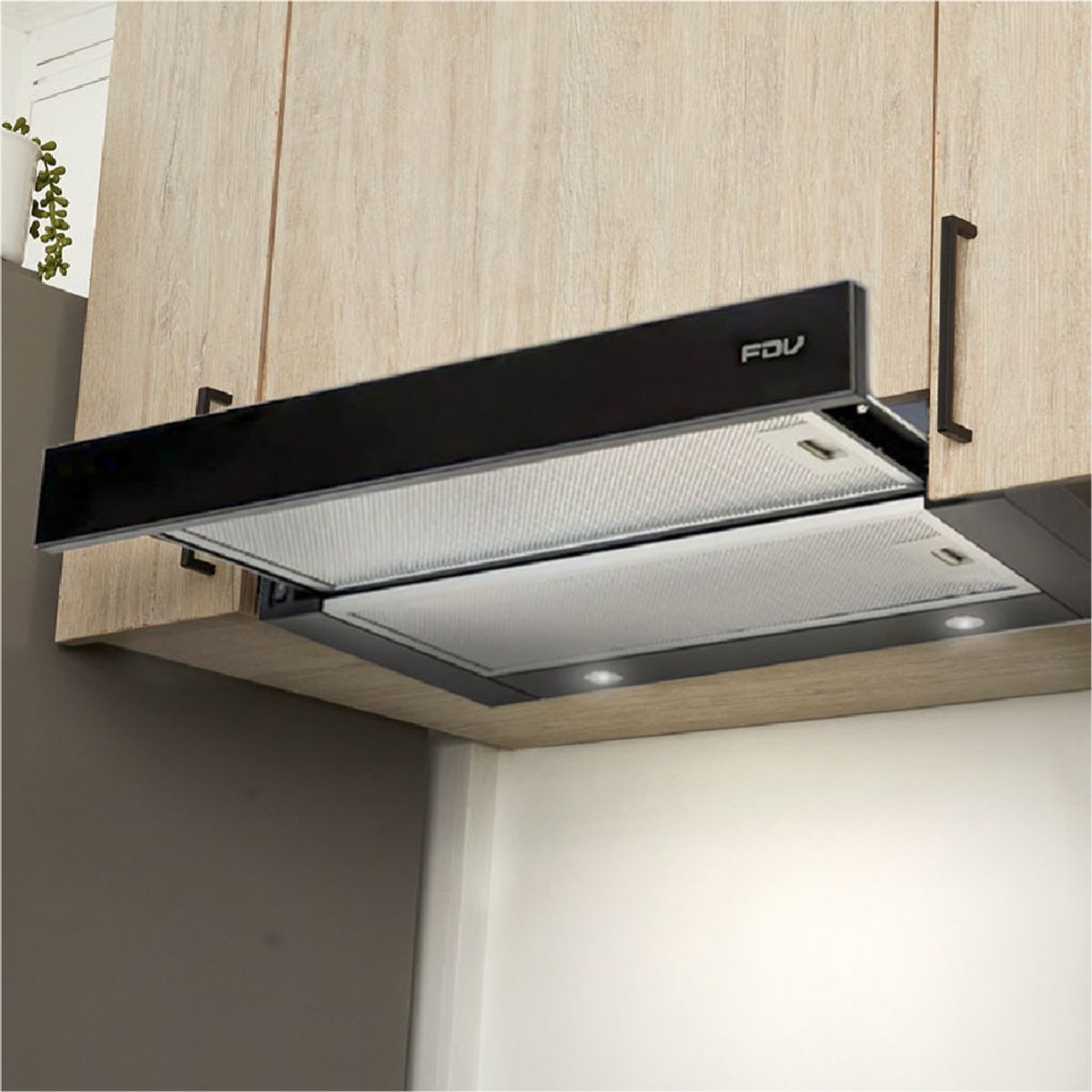 FDV - COMBO FDV CAMPANA EASY FLOW BLACK 60 + ENCIMERA ONIX 60 2.0 GN + HORNO BLACK 70L GN