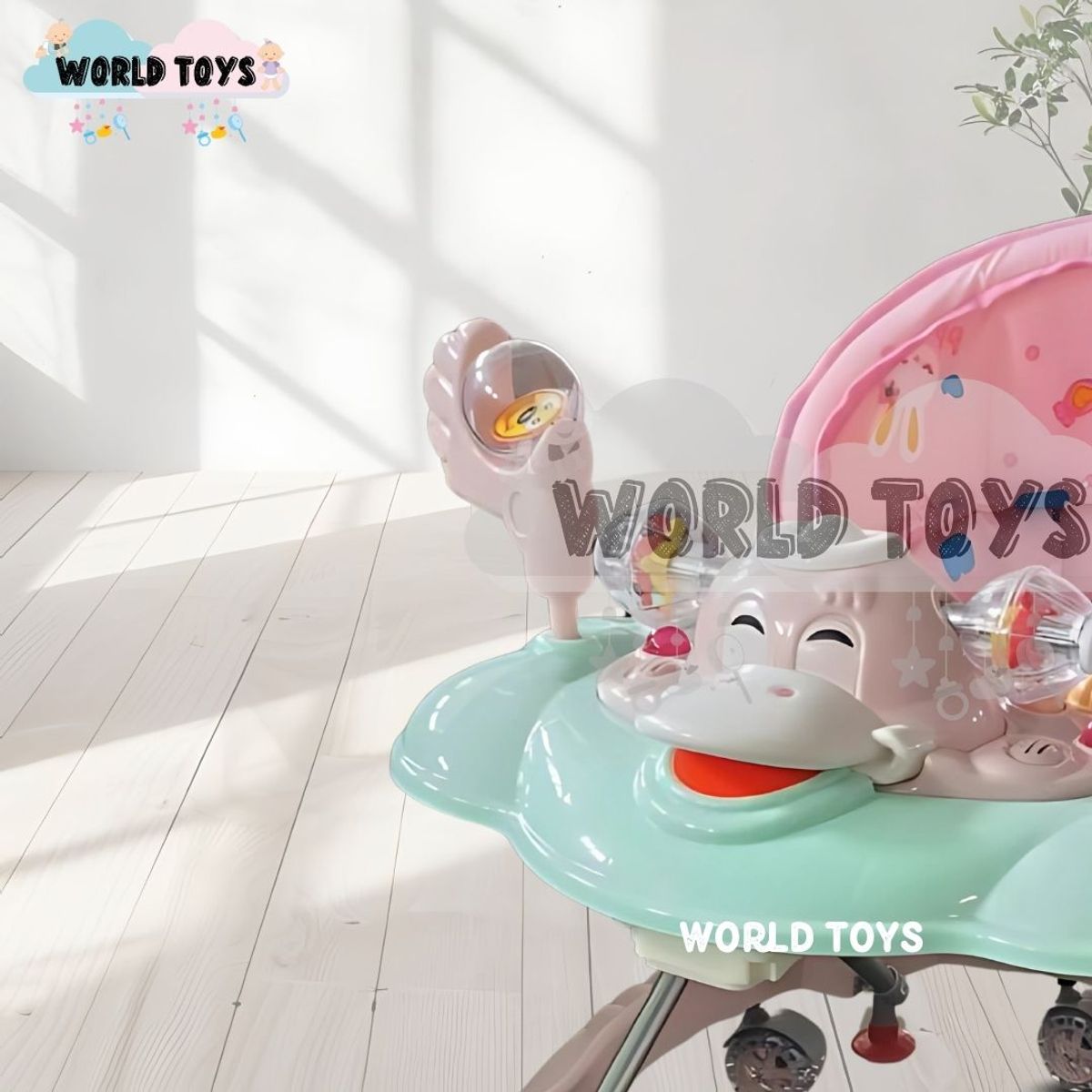 BABY - Andador Musical «DUCKY PLUS» con Bluetooth Light Pink