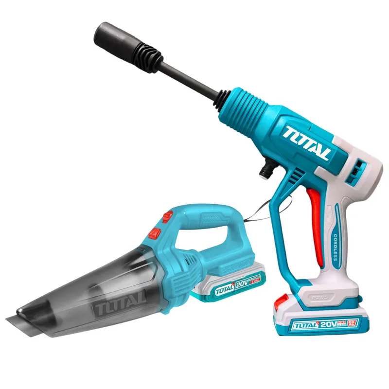TOTAL TOOLS - Hidrolavadora inalámbrica 20V Alta Presión Limpieza Profunda TOTAL