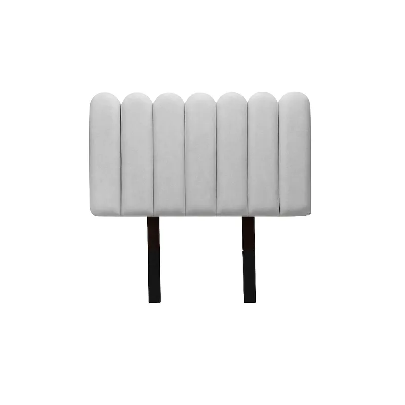 MUEBLES MACRUMO - Cabecera Alta Ginebra de 1.5 Plz - Color Gris claro