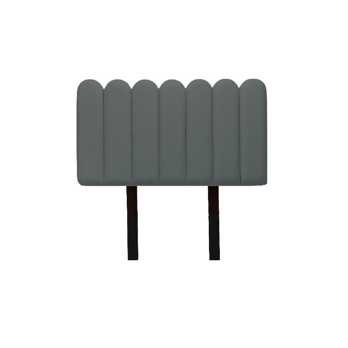 MUEBLES MACRUMO - Cabecera Alta Ginebra de 1.5 Plz - Color Gris oscuro