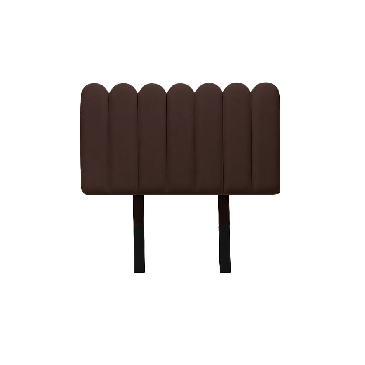 MUEBLES MACRUMO - Cabecera Alta Ginebra de 1.5 Plz - Color Marrón