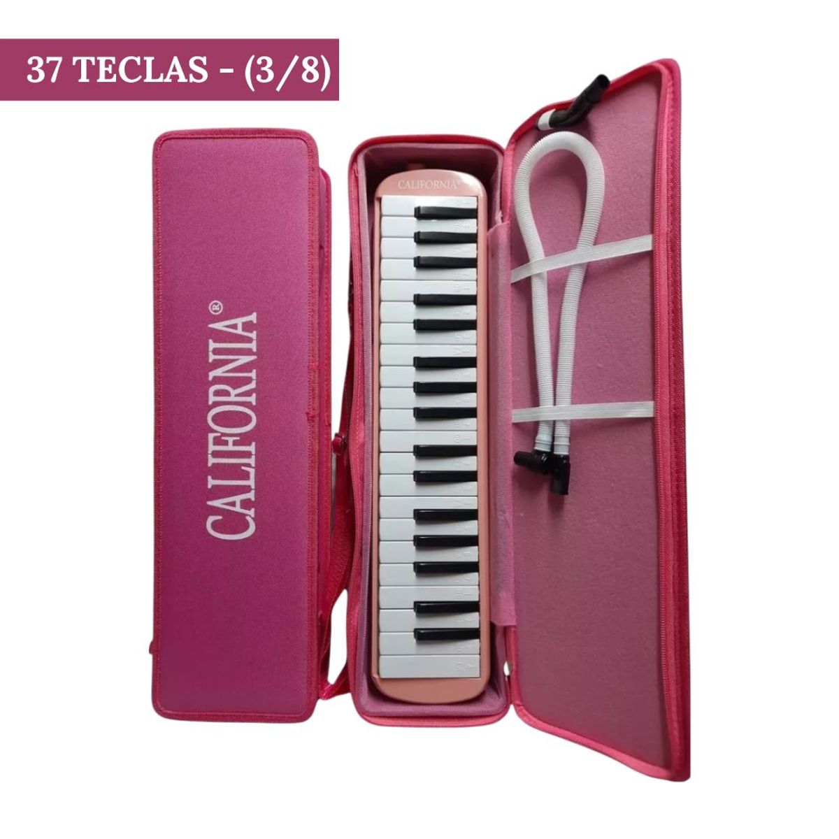 CALIFORNIA - Melodica de 37 teclas "CALIFORNIA" - Rosado