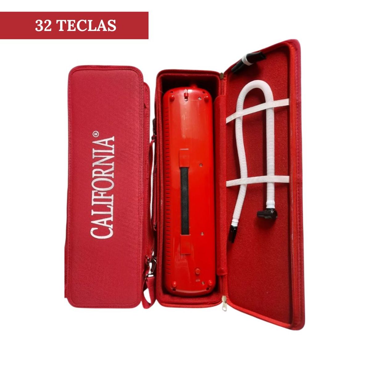 CALIFORNIA - Melodica de 32 teclas Rojo "CALIFORNIA"