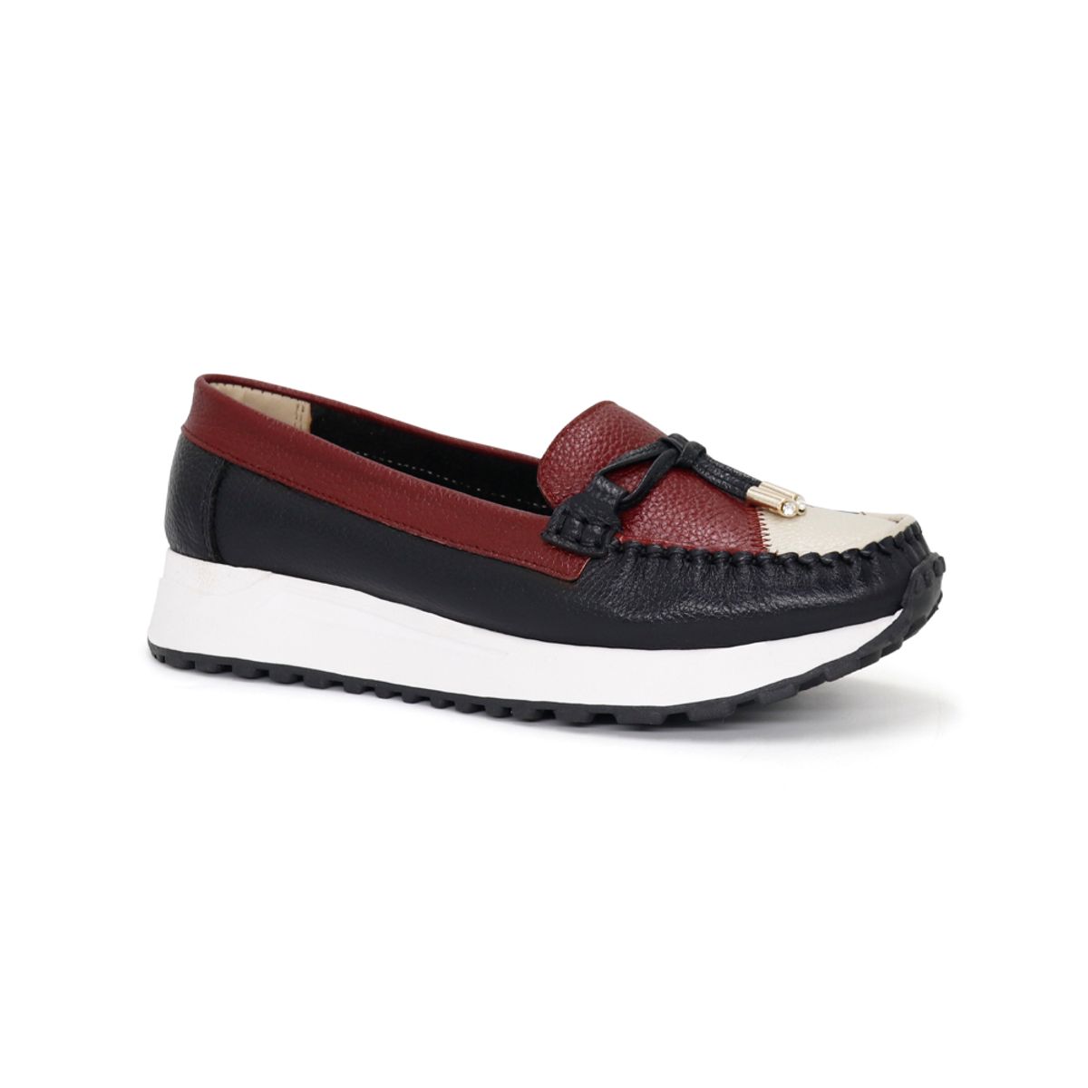 PAR&SS - Mocasín Casual De Cuero Mujer Par&ss PA24I2-538 Negro