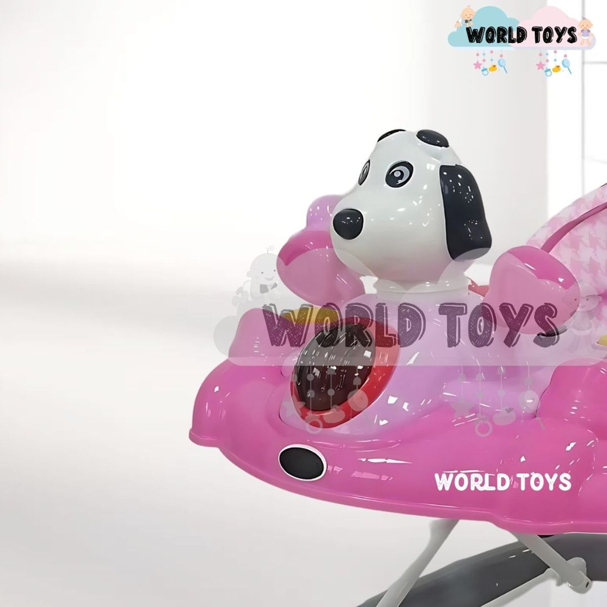 Baby - Andador Musical Plegable «SNOOPY MUSIC» Bluetooth Pink