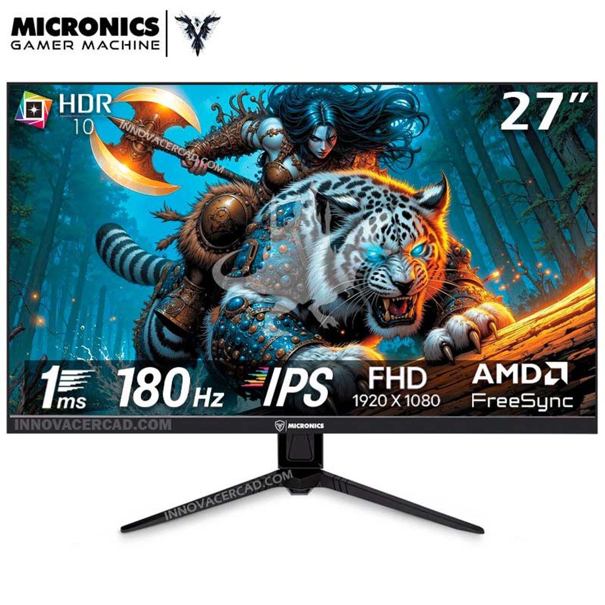 MICRONICS - Monitor Gamer Micronics MG27FF de 27 Full HD IPS 180HZ 1ms HDR