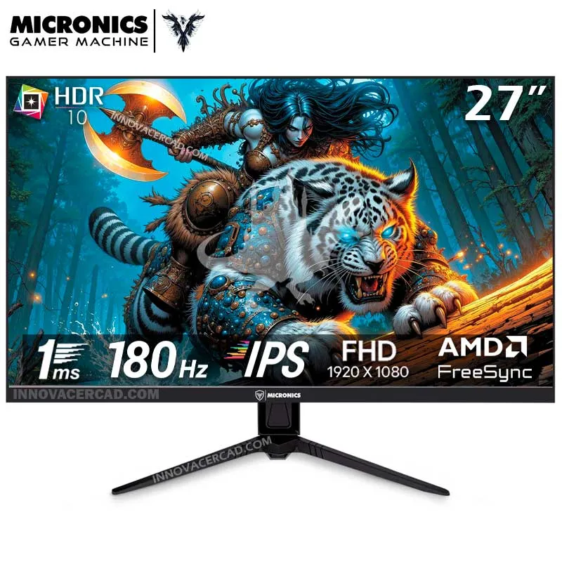 MICRONICS - Monitor Gamer Micronics MG27FF de 27 Full HD IPS 180HZ 1ms HDR