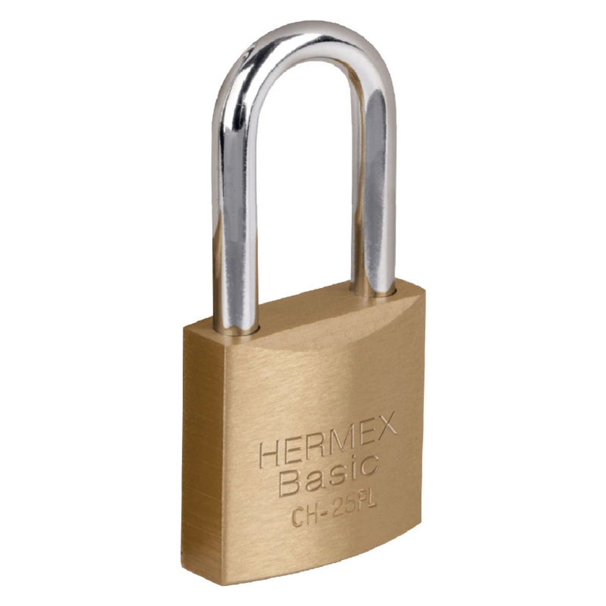 HERMEX - Candado de hierro color latón 25 mm largo caja Hermex - 27069