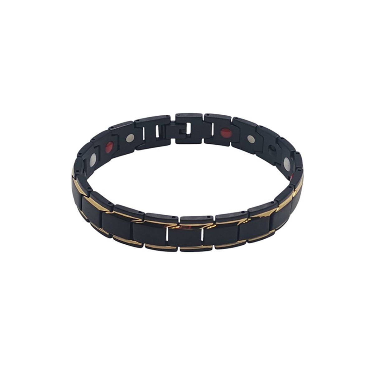 GENERICO - Pulsera Biomagnética de Acero Inoxidable - Negro