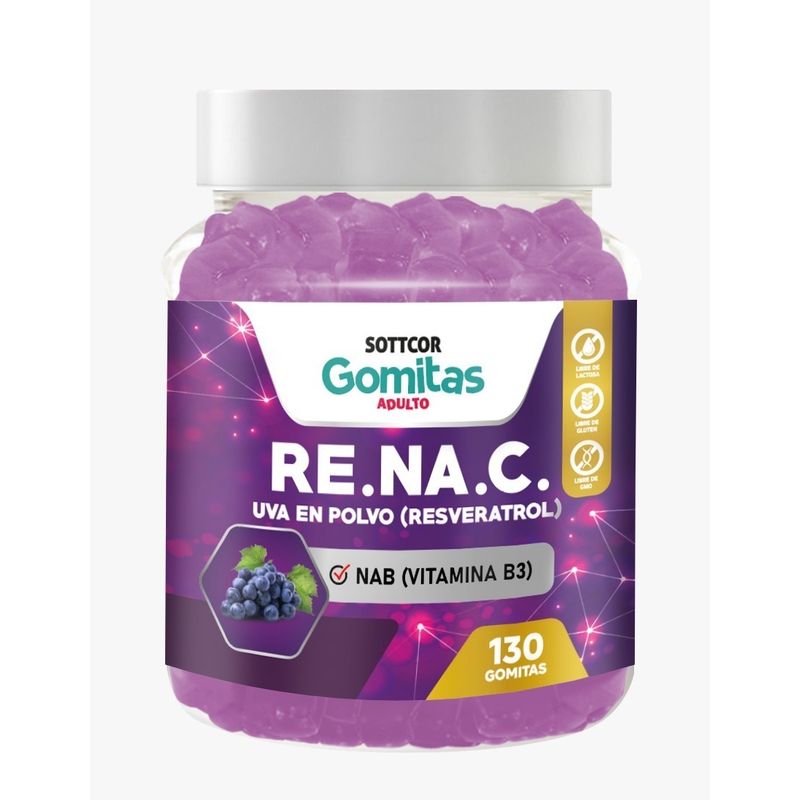 GENERICO - Gomitas Antioxidantes  RE.NA.C. con Resveratrol –  130 UNI - Sottcor