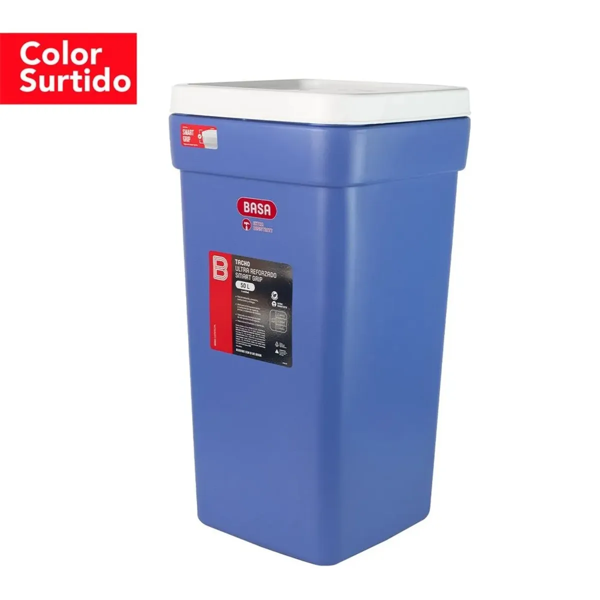 BASA - Tacho Ultra Reforzado Smart Grip 50L Azul