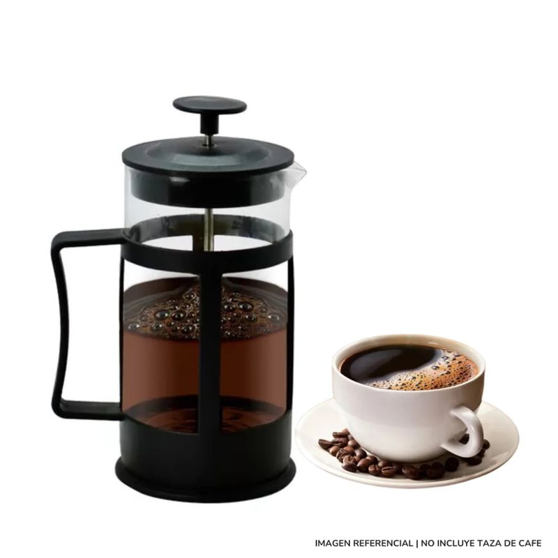 GENERICO - CAFETERA FRANCESA DE PISTON DE 600 ML