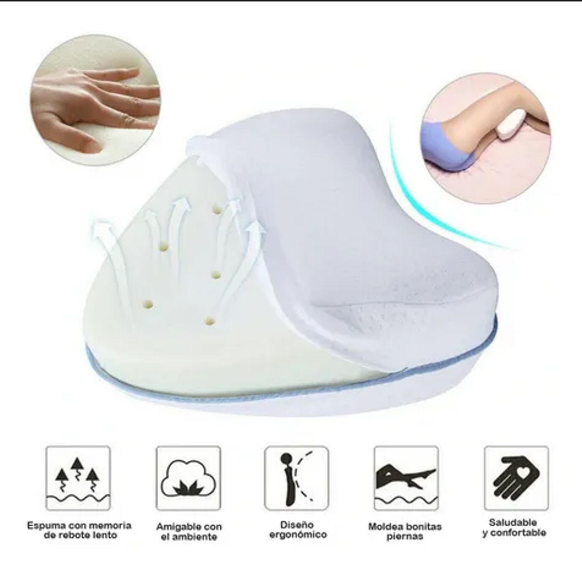 GENERICO - Asiento cojin gel ortopedico almohada de pierna