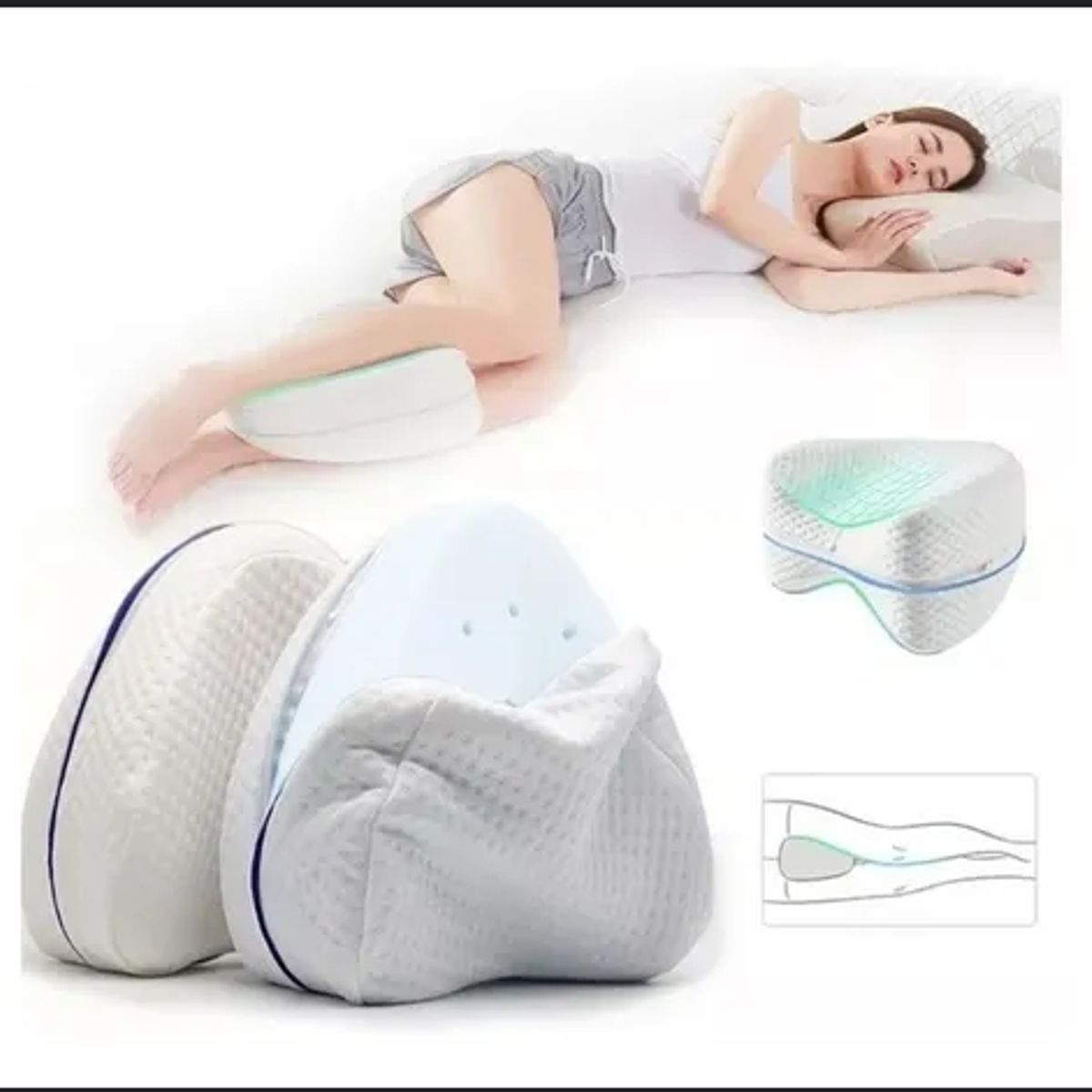 GENERICO - Asiento cojin gel ortopedico almohada de pierna