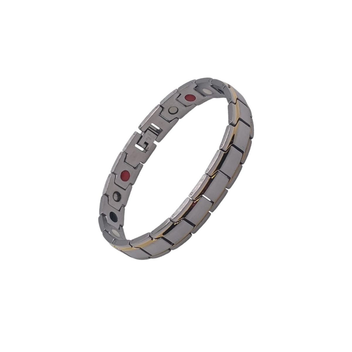 GENERICO - Pulsera Biomagnética de Acero Inoxidable - Negro