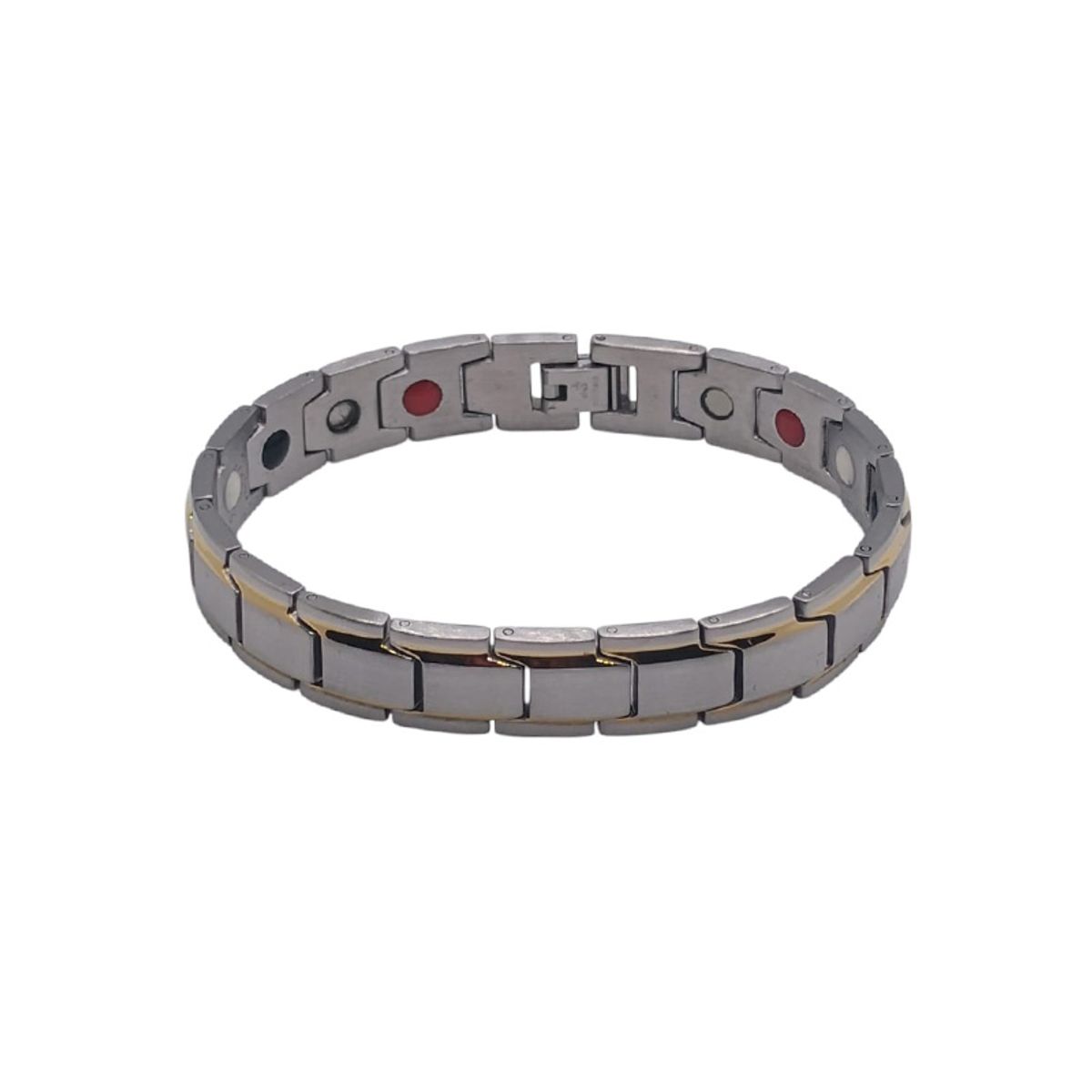 GENERICO - Pulsera Biomagnética de Acero Inoxidable - Negro