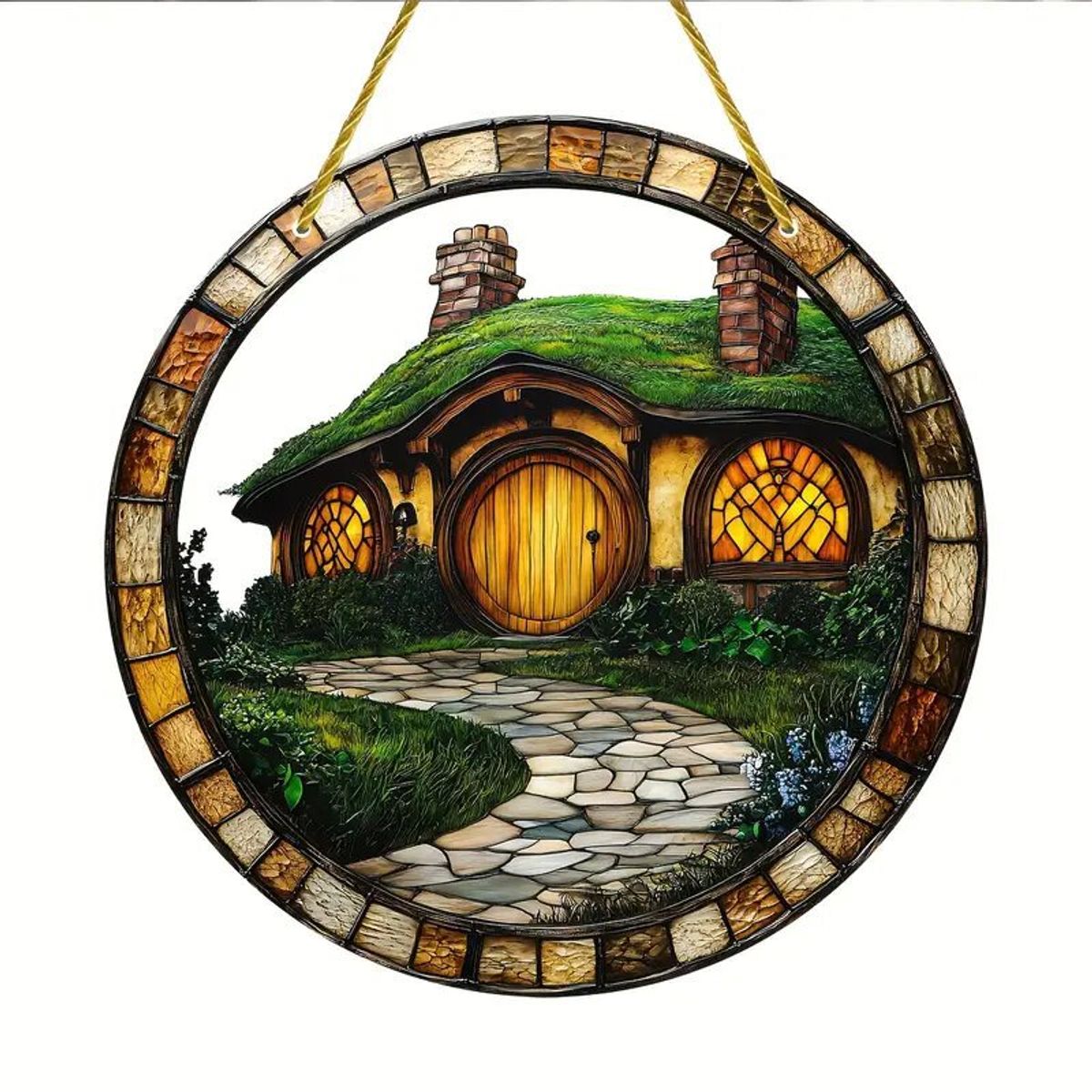 VATYERTY - Atrapasol Shire Cottage acrílico para ventana de 20 x 20 cm