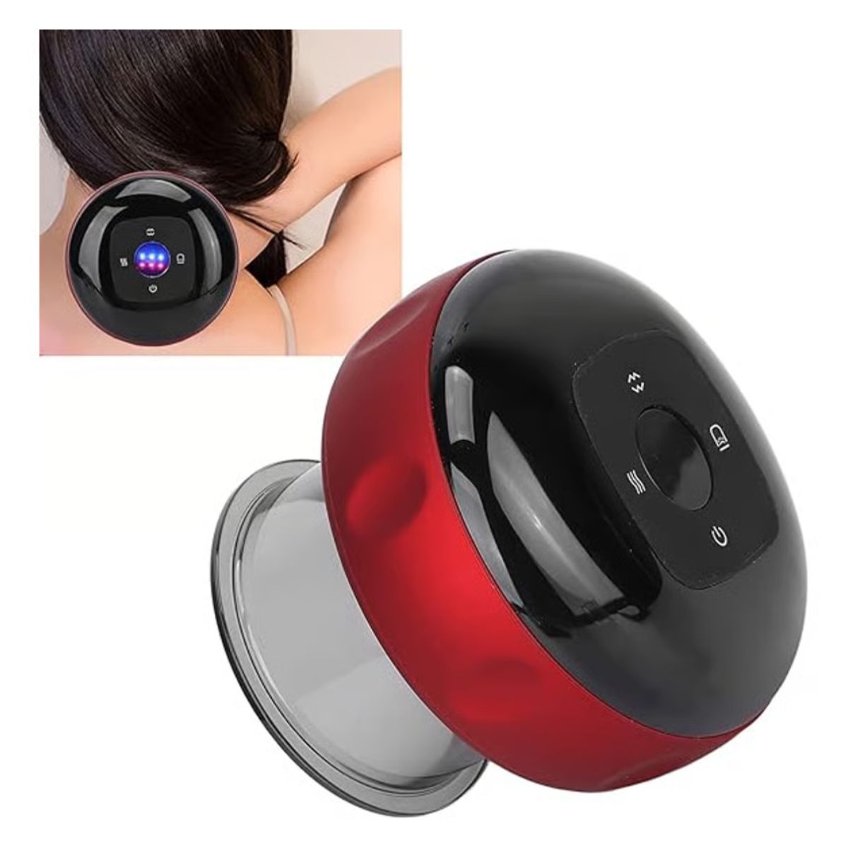 GENERICO - Masajeador de Ventosas Inteligente con Luz Roja y Succión - Aleatorio