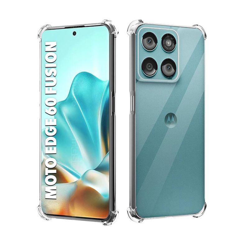 GENERICO - Case Funda Protector para MOTO EDGE 60 FUSION - TRANSPARENTE ANTI IMPACTO