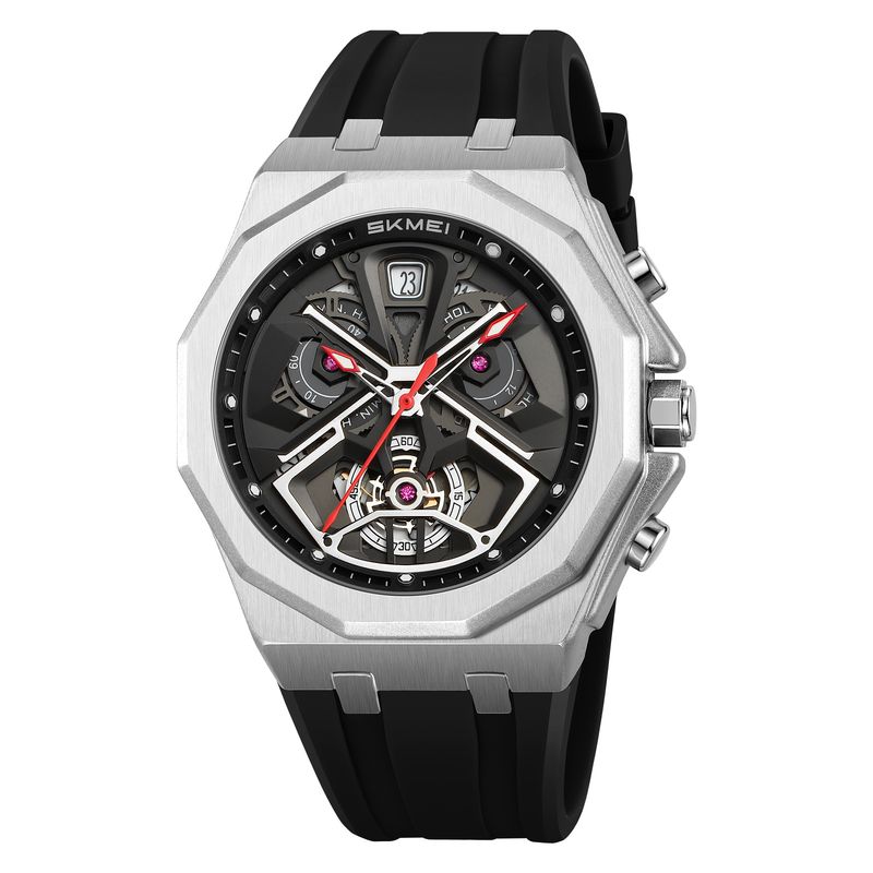 SKMEI - Reloj Skmei 2432 Cronómetro Correa de Silicona Caballero