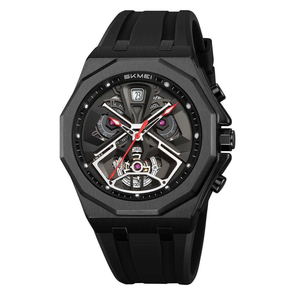 SKMEI - Reloj Skmei 2432 Cronómetro Correa de Silicona Caballero