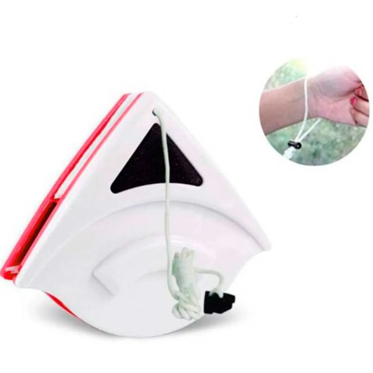 GENERICO - Limpiavidrio Ventanas Esponja Magnética Limpiador Triangular