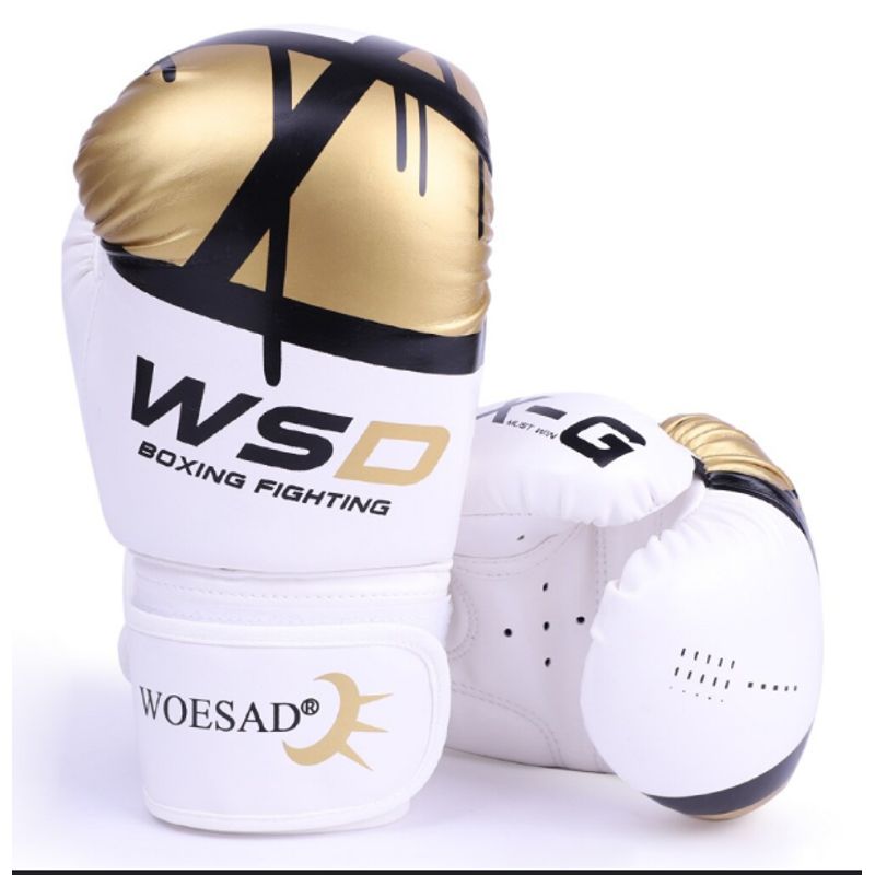 GENERICO - Guante De Box Profesional 14 Onzas WSD doradoFitness