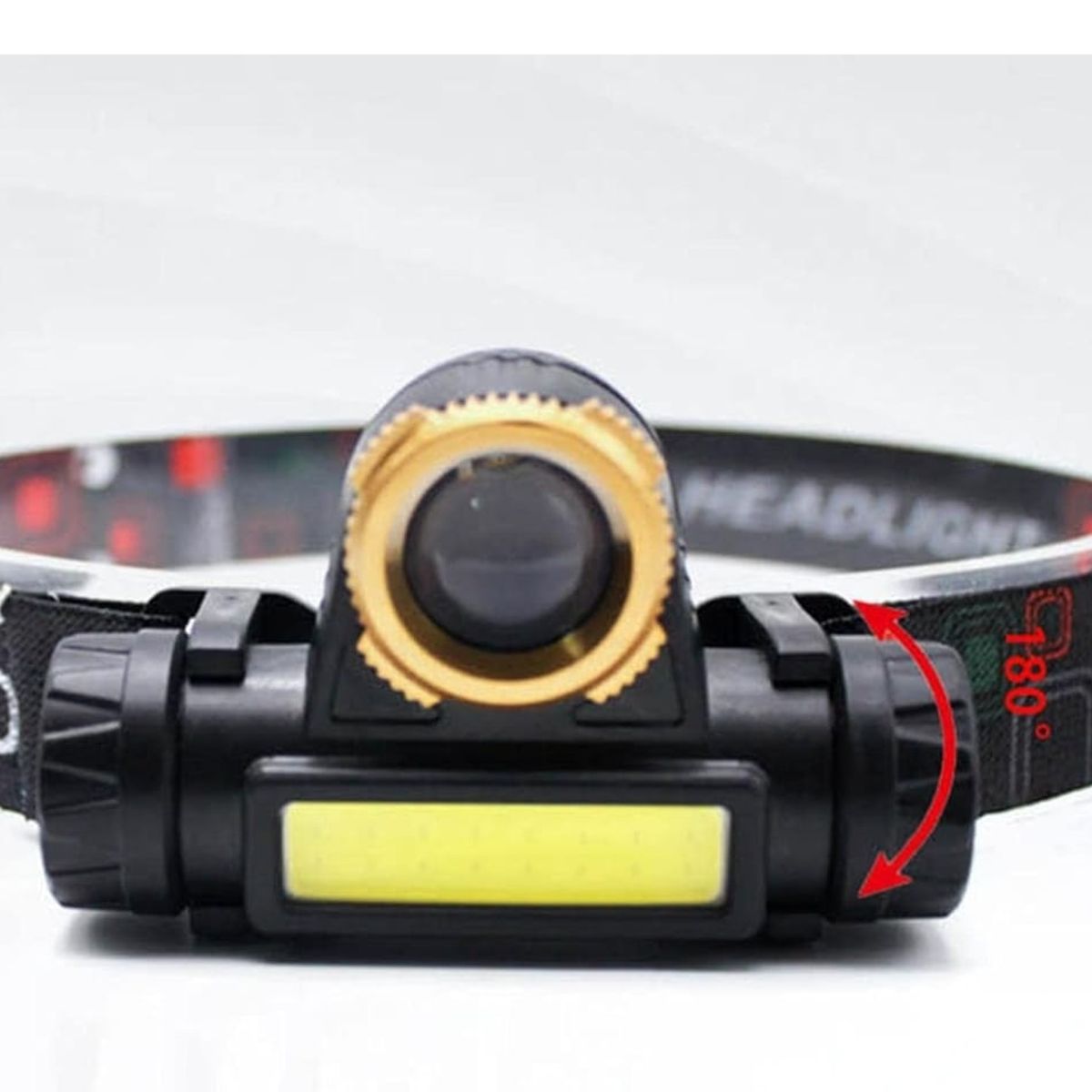 GENERICO - LINTERNA DE CABEZA  MINERA LED RECARGABLE USB