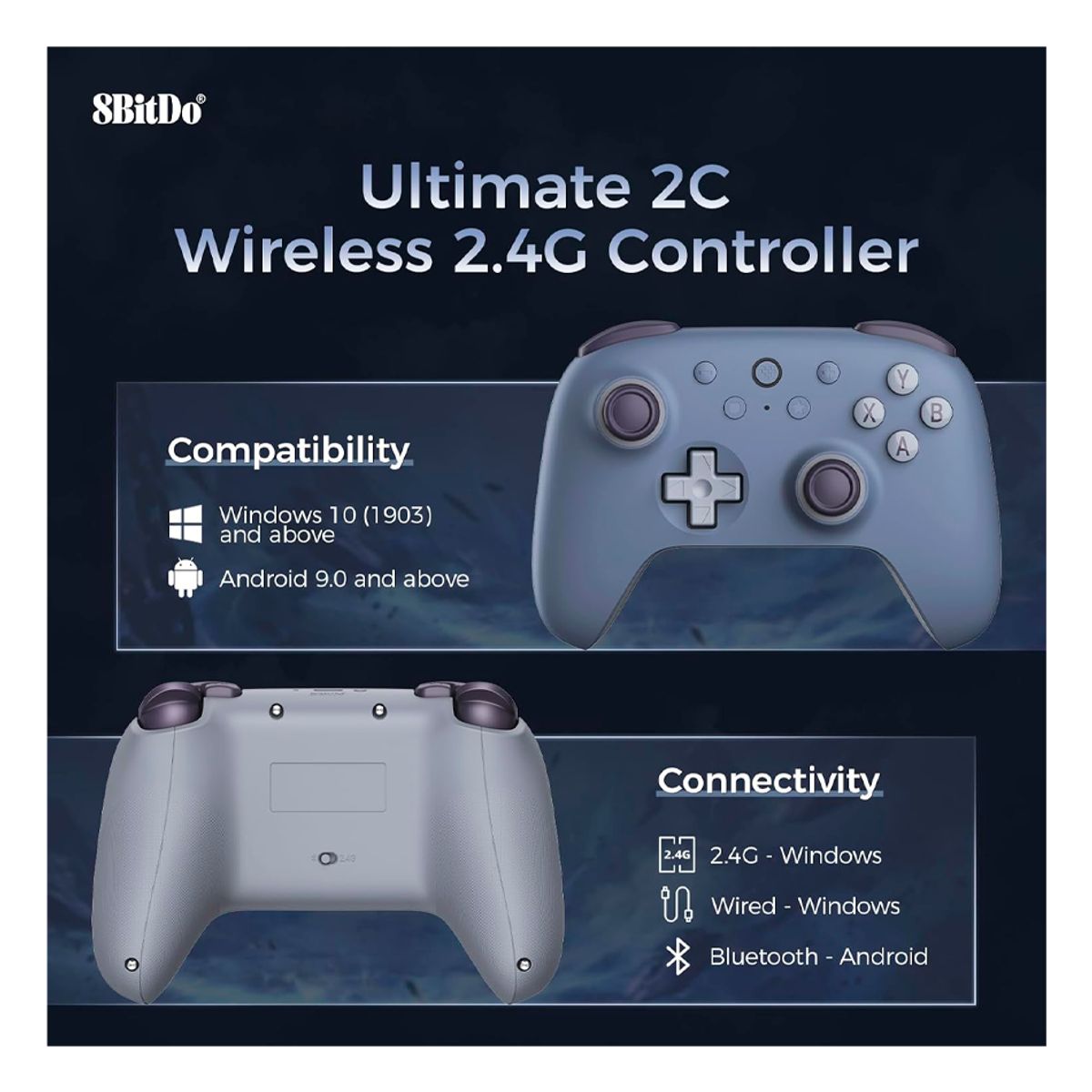 8BITDO - Mando Control inalambrico Ultimate 2C 8bitDo para PC android