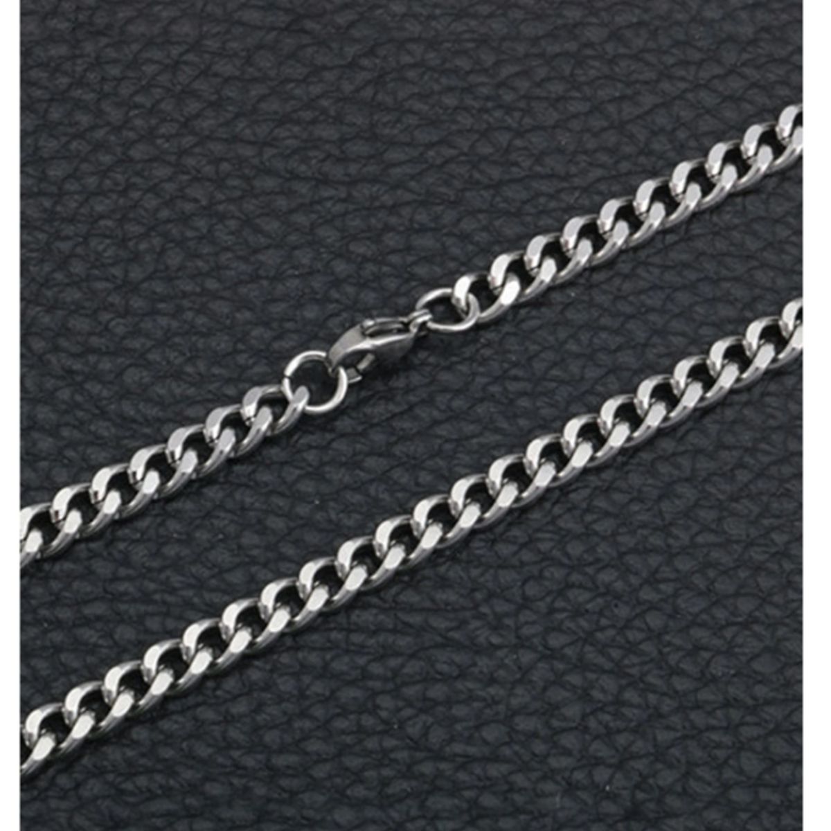 GENERICO - COLLAR TIPO ESLABON DE ACERO INOXIDABLE HOMBRE