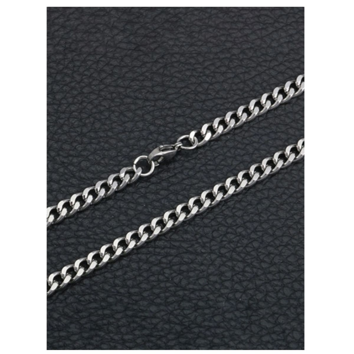 GENERICO - COLLAR TIPO ESLABON DE ACERO INOXIDABLE HOMBRE