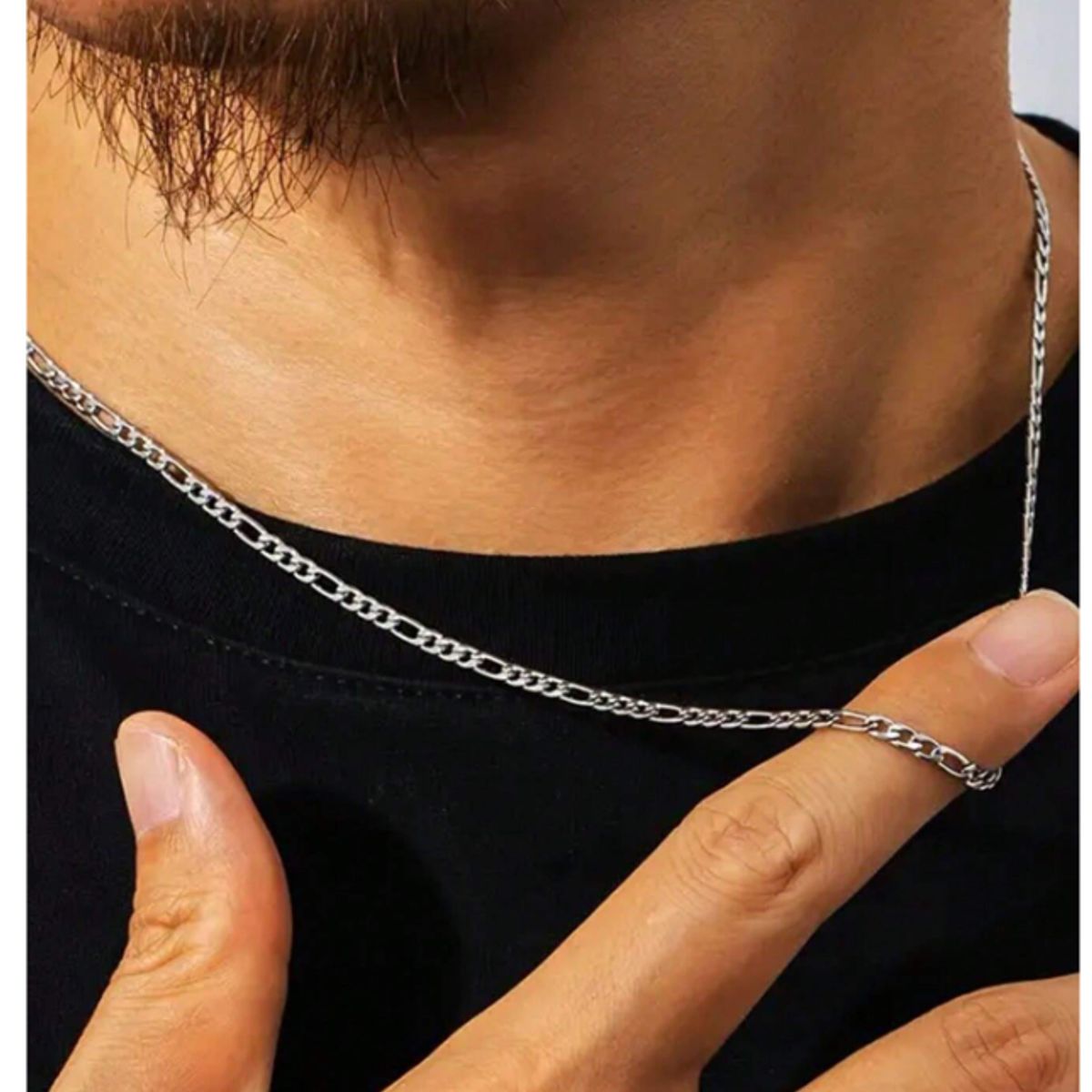 GENERICO - COLLAR TIPO CARTIER DE ACERO INOXIDABLE HOMBRE